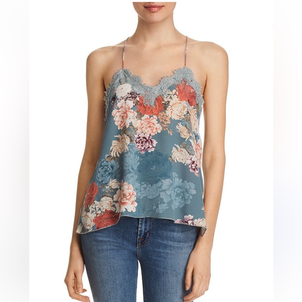 Johnny Was Jade Carmen Silk Floral Print Cami
